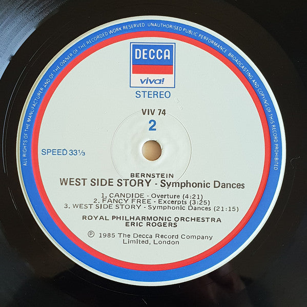 Grofé*, Bernstein* - Leonard Bernstein, New York Philharmonic : Grofé · Grand Canyon Suite / Bernstein ·  West Side Story Symphonic Dances (LP, Comp)