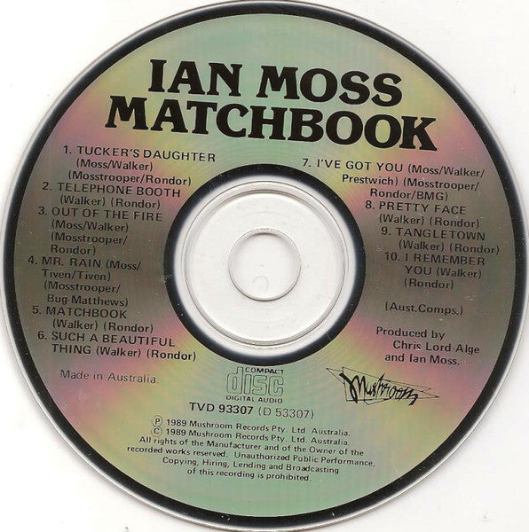 Ian Moss : Matchbook (CD, Album, Dis)