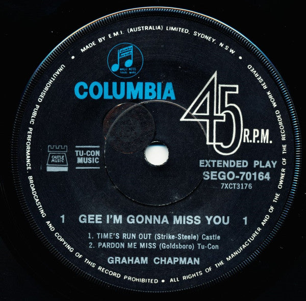 Graham Chapman* : Gee, I'm Gonna Miss You (7", EP)