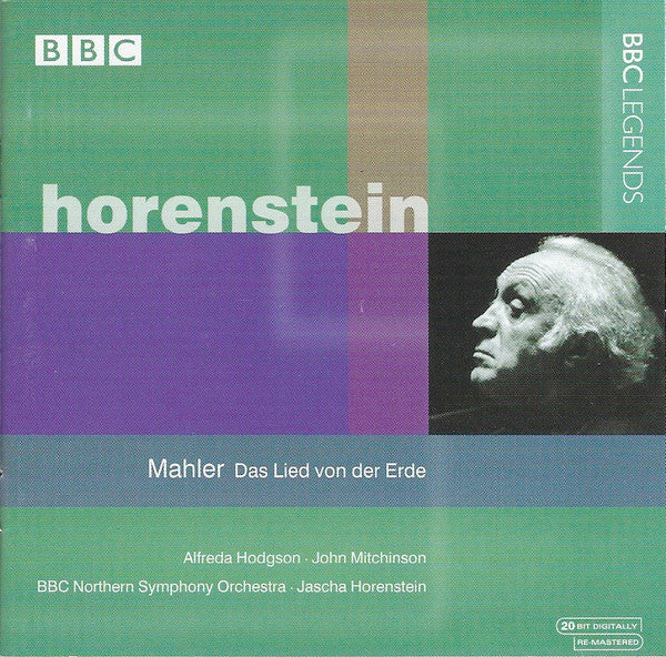 Mahler* - Alfreda Hodgson, John Mitchinson, BBC Northern Symphony Orchestra, Jascha Horenstein : Das Lied Von Der Erde (CD, Album)