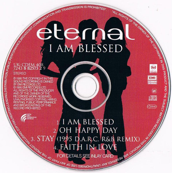 Eternal (2) : I Am Blessed (CD, Single)