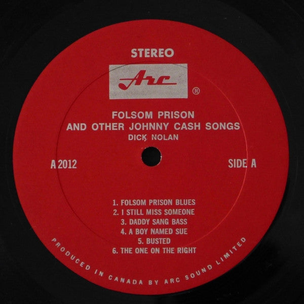 Dick Nolan (2) : Folsom Prison And Other Johnny Cash Songs (LP, Album)