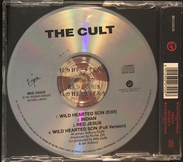 The Cult : Wild Hearted Son (CD, Single)