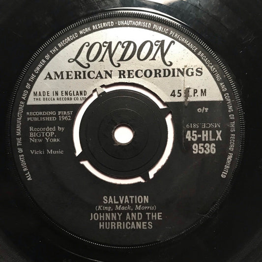Johnny And The Hurricanes : Salvation (7", Single)