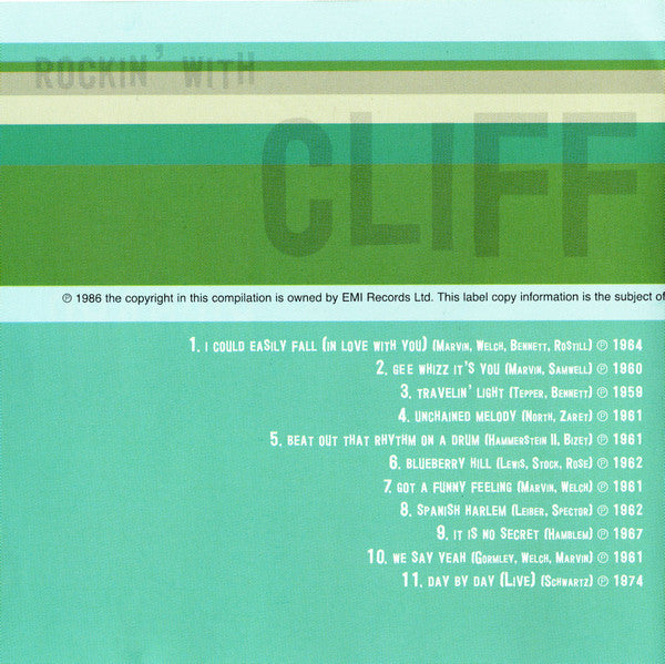 Cliff Richard : Rockin' With Cliff Richard (CD, Comp, RE)