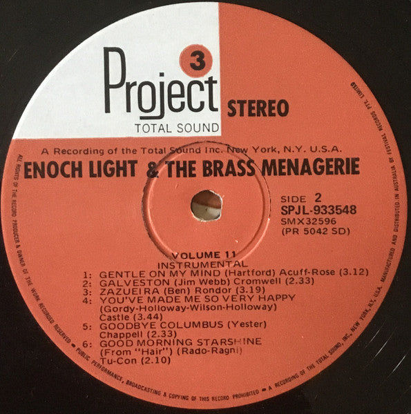 Enoch Light And The Brass Menagerie : Volume II (LP, Album)