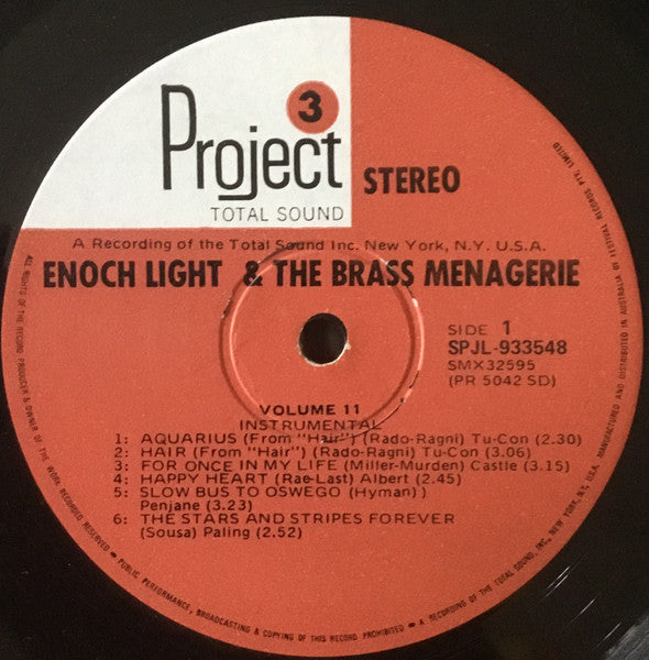 Enoch Light And The Brass Menagerie : Volume II (LP, Album)