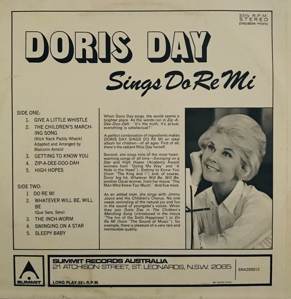Doris Day : Doris Day Sings Do-Re-Mi (LP, Album, RE)