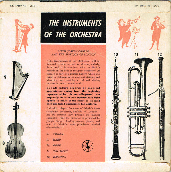 Joseph Cooper And The Sinfonia Of London : The Instruments Of The Orchestra (7", EP, Mono, Club, Pun)