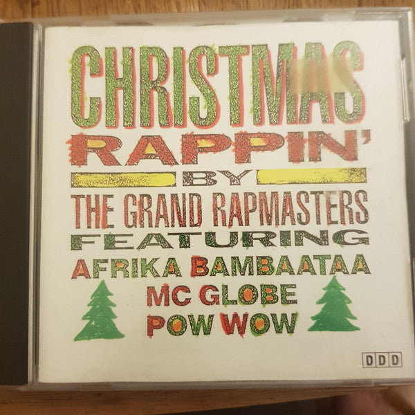 The Grand Rapmasters Featuring Afrika Bambaataa, MC G.L.O.B.E., Pow Wow : Christmas Rappin' (CD, Album)
