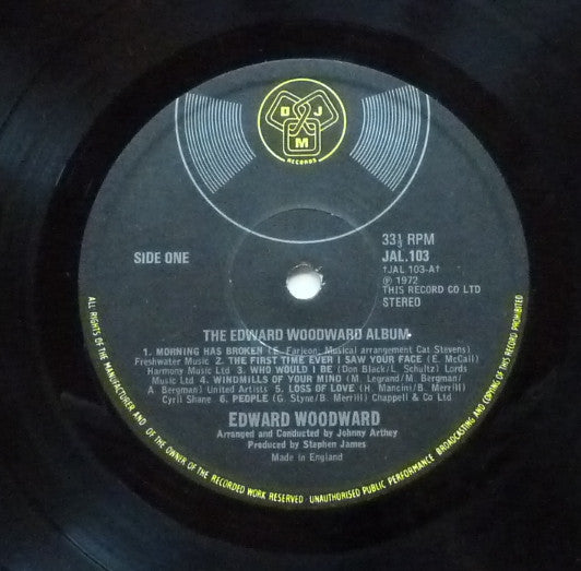 Edward Woodward : The Edward Woodward Album (LP, Album, Tex)
