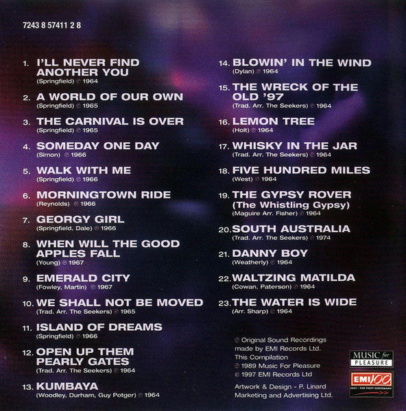 The Seekers : The Very Best Of The Seekers (CD, Comp, RE)