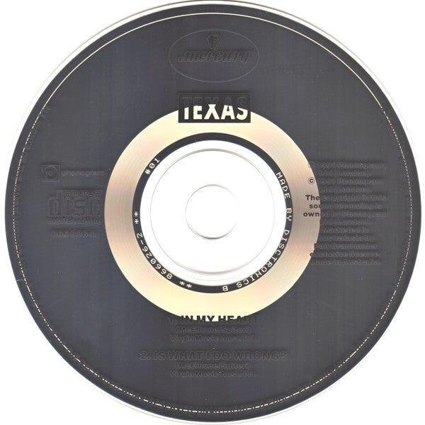 Texas : In My Heart (CD, Single)