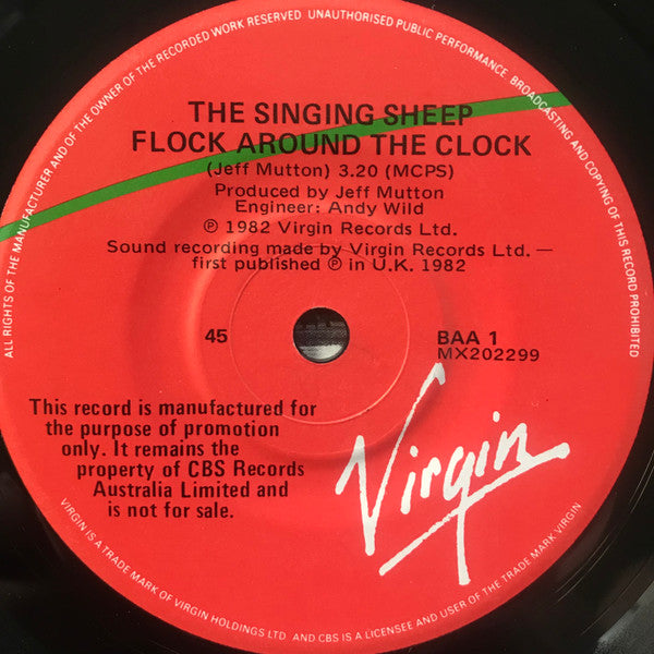 The Singing Sheep : Baa-Baa Black Sheep (7", Single, Promo)