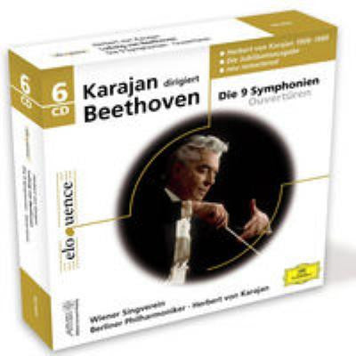 Ludwig van Beethoven / Wiener Singverein, Berliner Philharmoniker, Herbert  von Karajan - Die 9 Symphonien - Ouvertüren (Box, Comp, RE + 6xCD, RM) ...