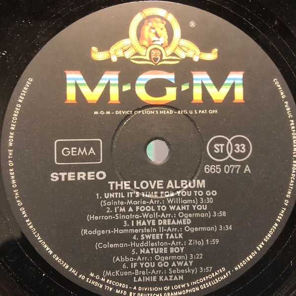 Lainie Kazan : The Love Album (LP, Album)