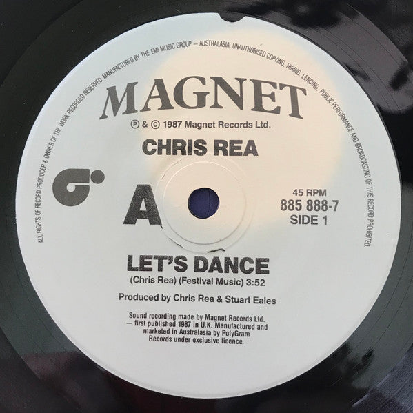 Chris Rea : Let's Dance (7", Single)