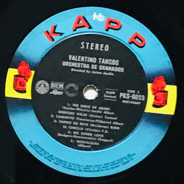 Orchestra De Granados : Valentino Tangos (LP, Album)