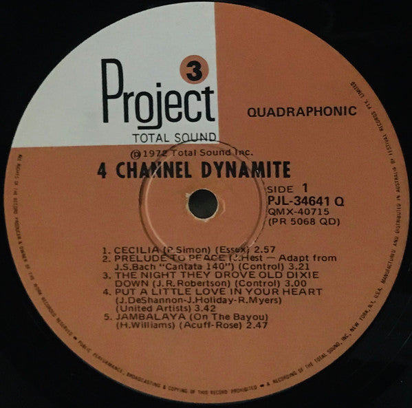 Enoch Light : 4 Channel (Quadraphonic) Dynamite (LP, Album, Quad)