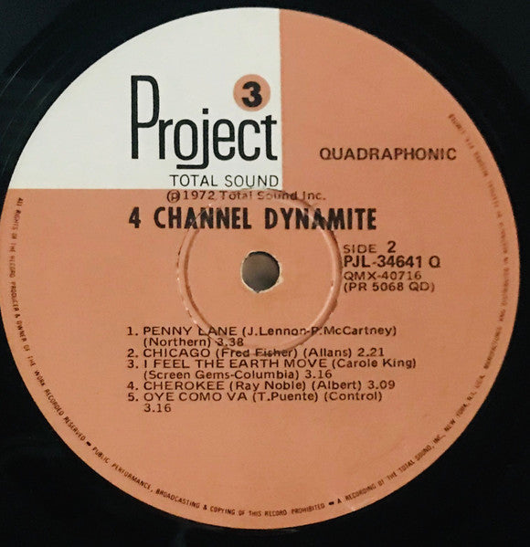 Enoch Light : 4 Channel (Quadraphonic) Dynamite (LP, Album, Quad)