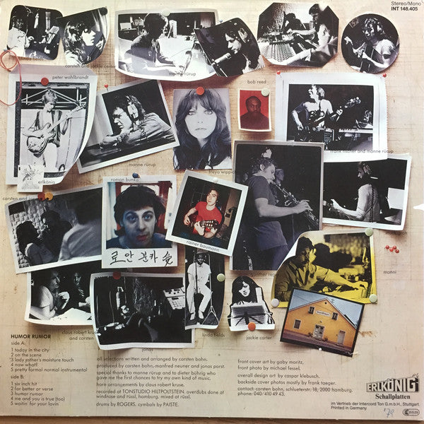 Carsten Bohn's Bandstand : Humor Rumor (LP, Album, RE)