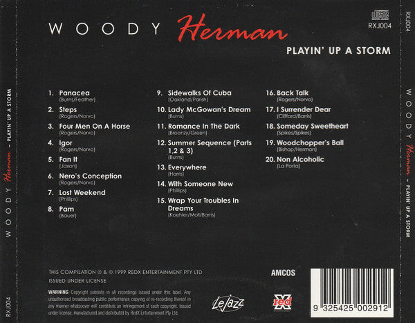 Woody Herman : Playin' Up A Storm (CD, Album)
