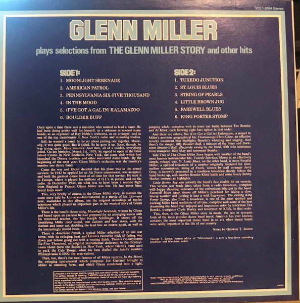 Glenn Miller And His Orchestra : Glenn Miller Plays Selections From "The Glenn Miller Story" And Other Hits (LP, Album)