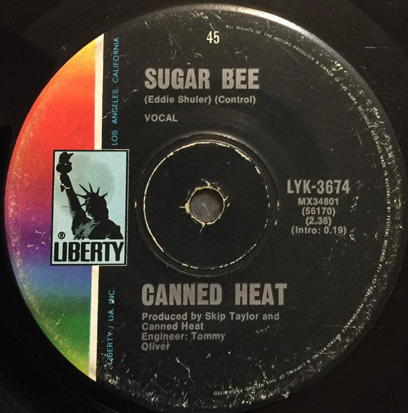 Canned Heat : Sugar Bee / Shake It And Break It (7", Single)