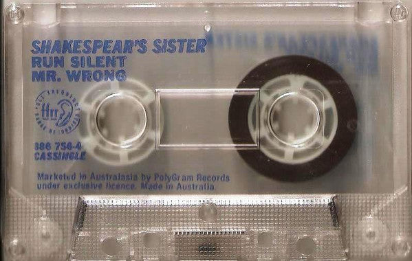 Shakespear's Sister : Run Silent (Cass, Single)