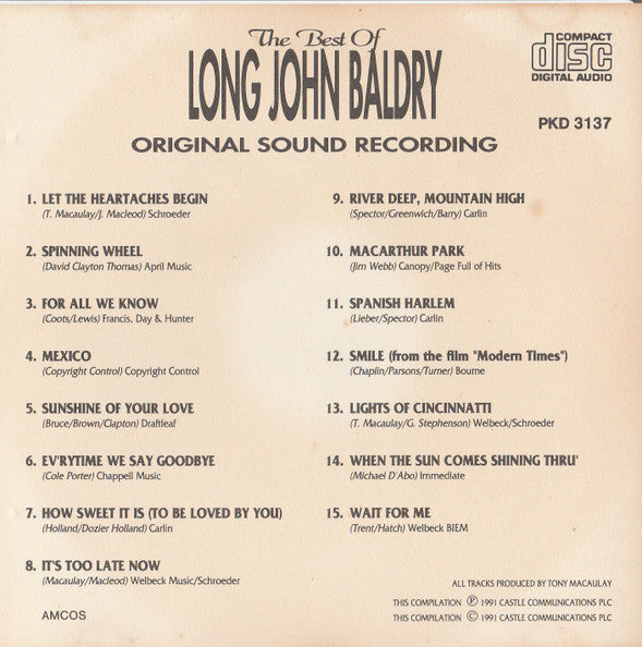 Long John Baldry : The Best Of Long John Baldry (CD, Comp)