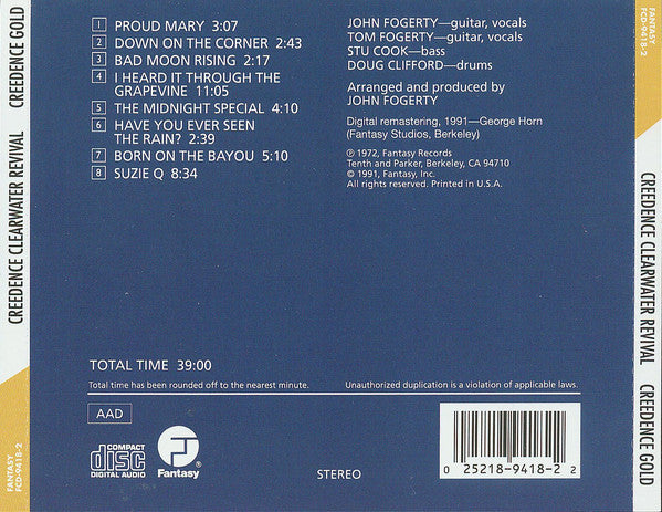 Creedence Clearwater Revival : Creedence Gold (CD, Comp, RM)