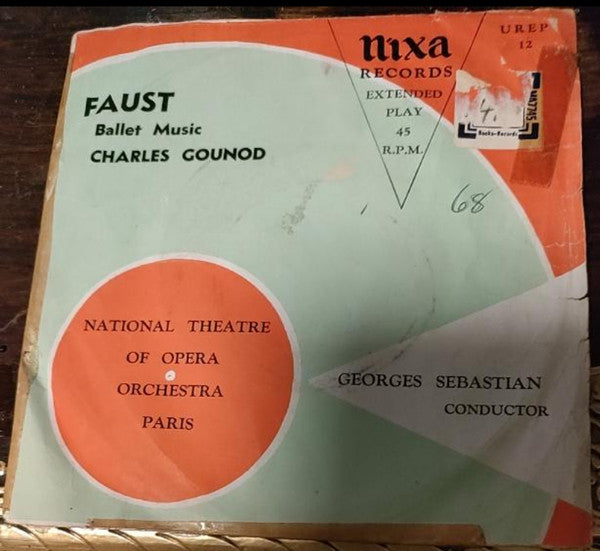 Gounod* - L'Orchestre Du Theatre National De L'Opera De Paris*, George Sebastian* : Ballet Music From Faust (7", EP)