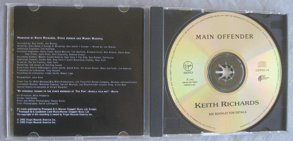 Keith Richards : Main Offender (CD, Album)