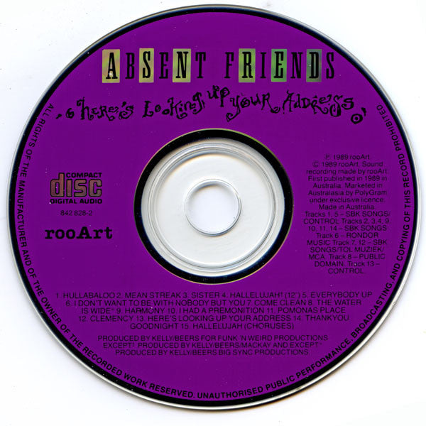 Absent Friends : Here's Looking Up Your Address (CD, Album)