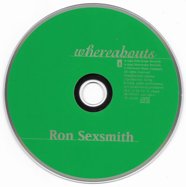 Ron Sexsmith : Whereabouts (CD, Album)