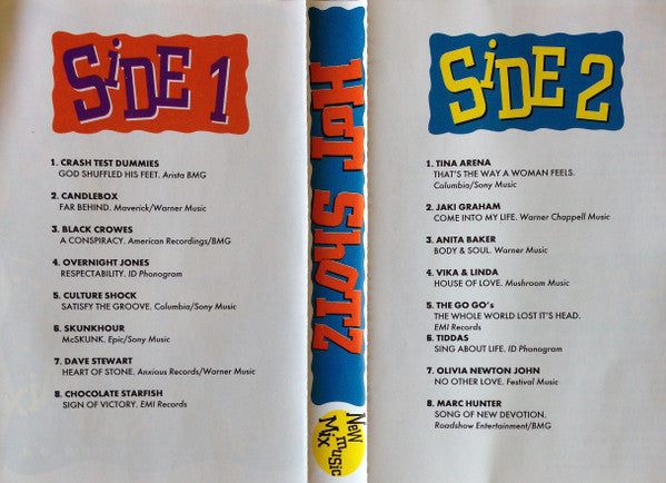 Various : Hot Shotz New Music Mix - Summer 94 (Cass, Comp, Promo)