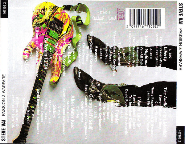 Steve Vai : Passion And Warfare (CD, Album, RE, RP)