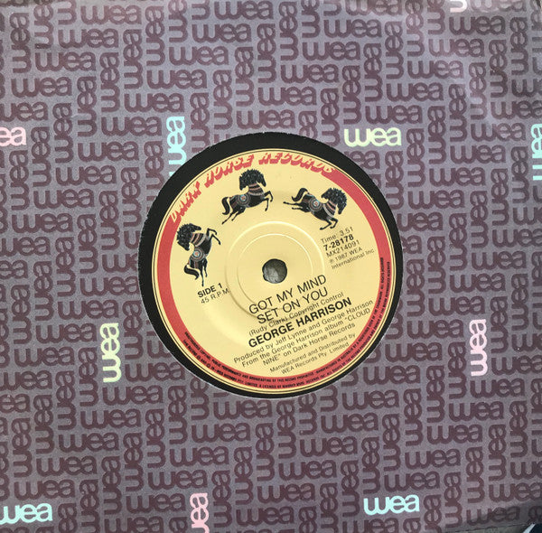 George Harrison : Got My Mind Set On You (7", Single)
