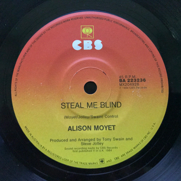 Alison Moyet : All Cried Out (7", Single)