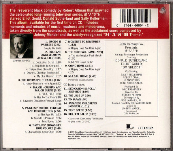 Johnny Mandel : M*A*S*H (Original Soundtrack Recording) (CD, Album, RE)