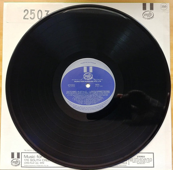 Louis Armstrong : Satchmo In Style (LP)