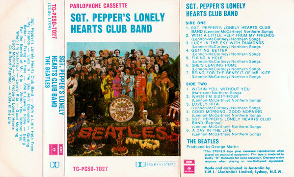 The Beatles : Sgt. Pepper's Lonely Hearts Club Band (Cass, Album, RE, Dol)