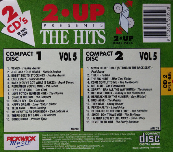 Various :  2 Up Presents The Hits Vol 5 (2xCD, Comp)