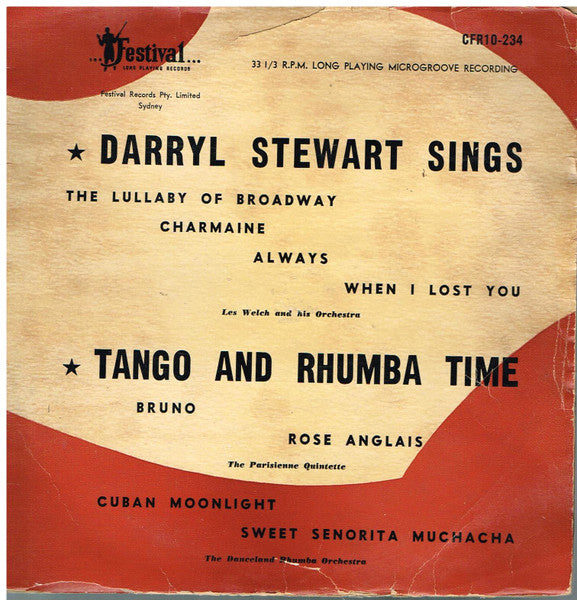 Darryl Stewart : Darryl Stewart Sings / Tango And Rhumba Time (10")