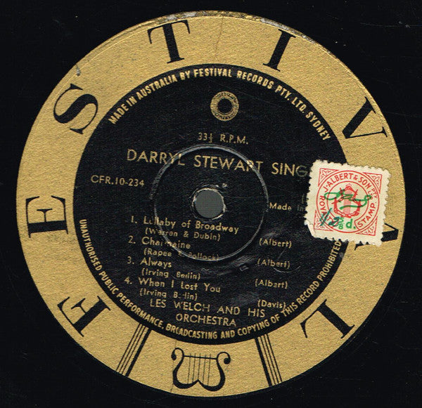 Darryl Stewart : Darryl Stewart Sings / Tango And Rhumba Time (10")
