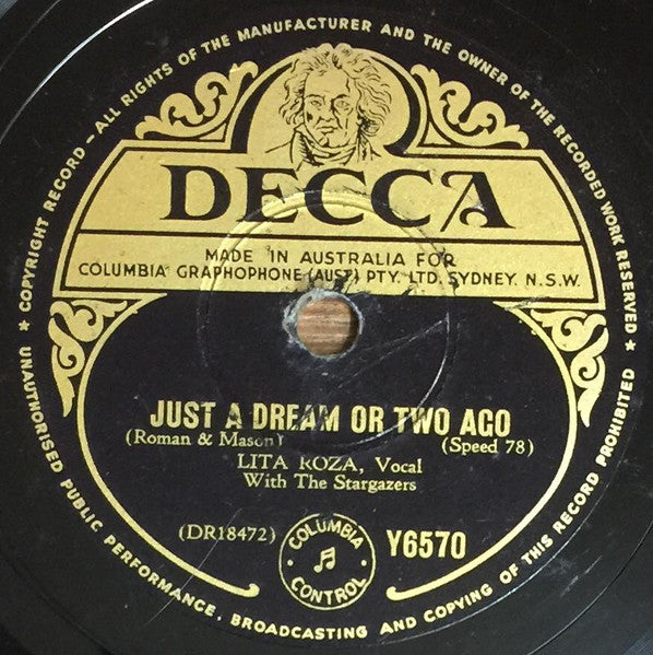 Lita Roza With The Stargazers / Lita Roza : Just A Dream Or Two Ago / Changing Partners (Shellac, 10")