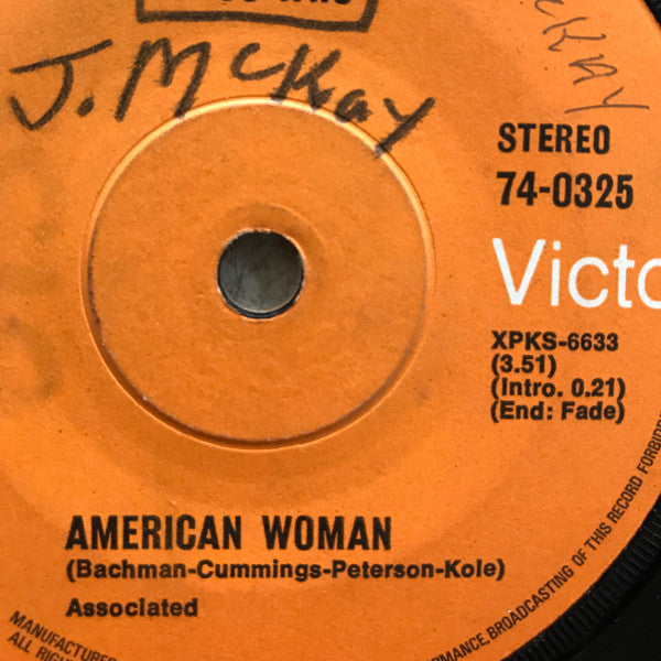 The Guess Who : American Woman (7", Single)