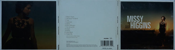 Missy Higgins : On A Clear Night (CD, Album, Dig)