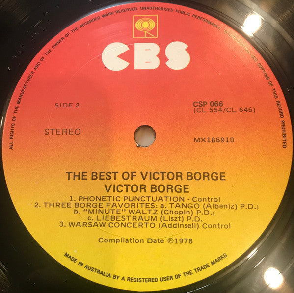 Victor Borge (2) : The Best Of Victor Borge Live (LP, Comp)