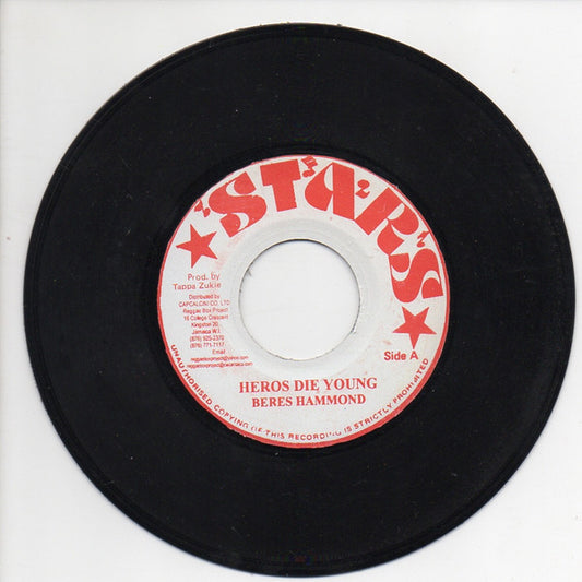 Beres Hammond : Heros Die Young (7", RP)